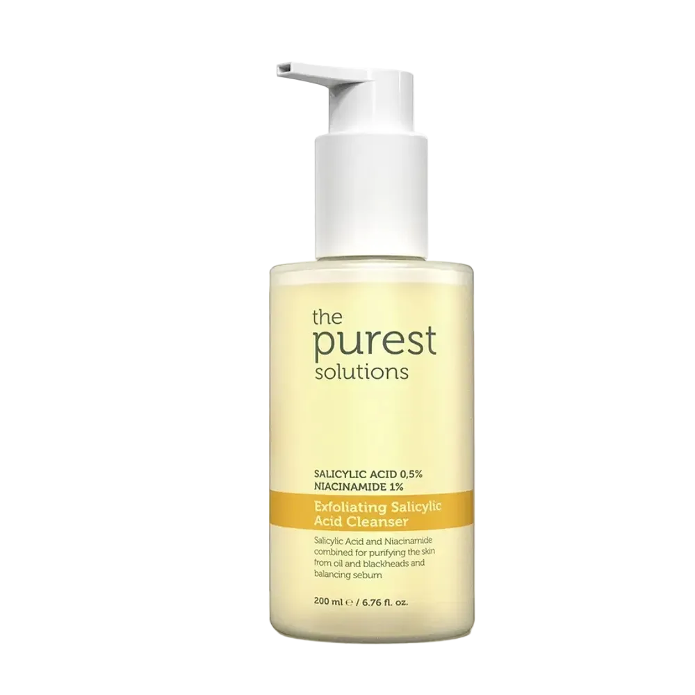 The Purest Solutions Exfoliating Salicylic Acid Cleanser for oily acne-prone skin with niacinamide