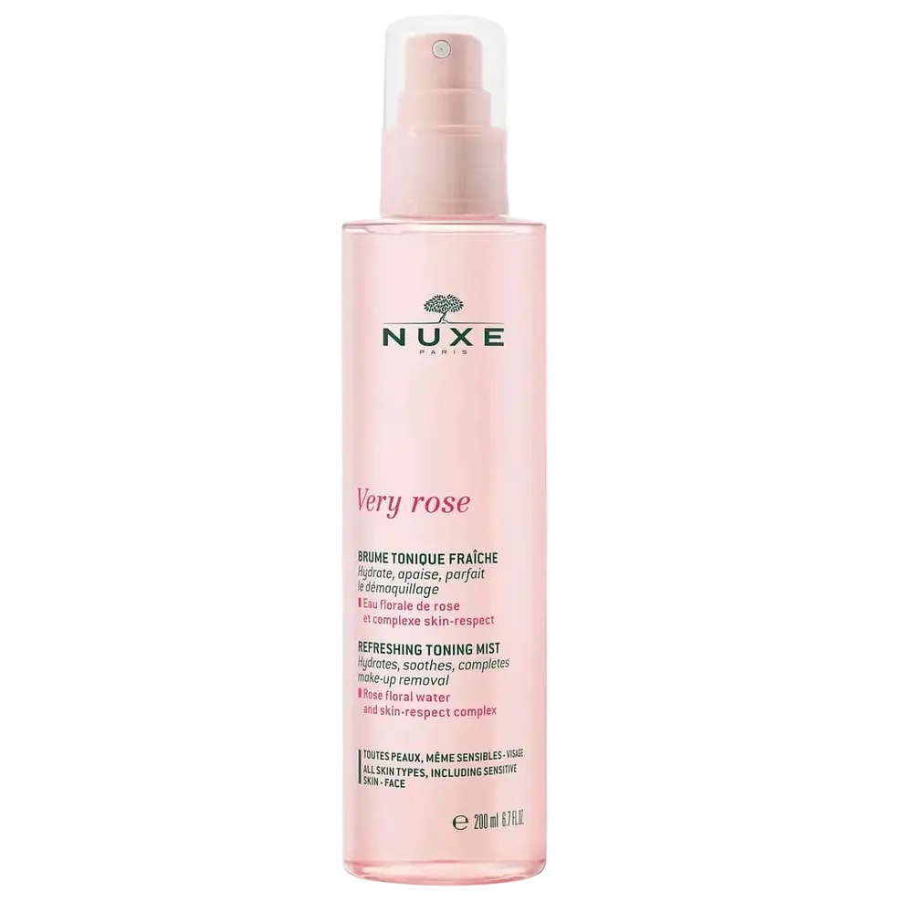 Nuxe Very Rose Refreshing Toning Mist for hydration and soothing sensitive skin