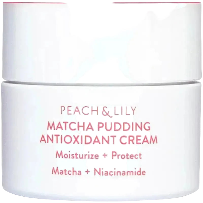 Peach & Lily Matcha Pudding Antioxidant Cream with matcha and niacinamide for brightening and hydration