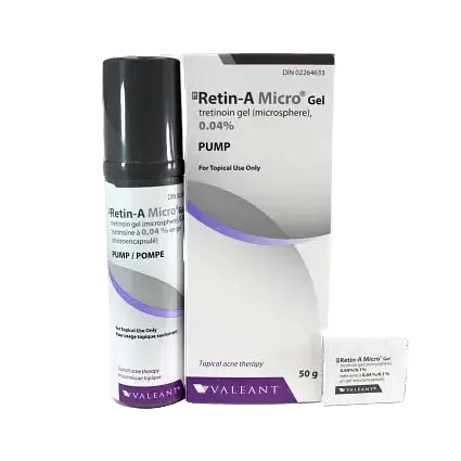 Bausch Health Retin-A Micro 0.04% tretinoin gel for acne and anti-aging