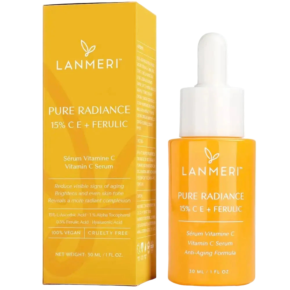 Lanmeri Pure Radiance 15% C E + Ferulic serum for brightening, anti-aging, and antioxidant defense