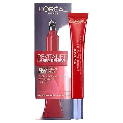 L'Oreal Revitalift Laser Renew Precision Eye Care with Pro-Xylane for anti-aging and wrinkle reduction