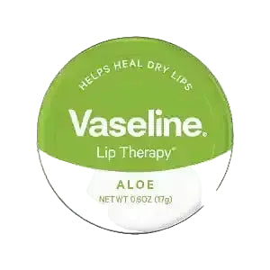 Vaseline Lip Therapy Tin Original for dry chapped lips with petroleum jelly