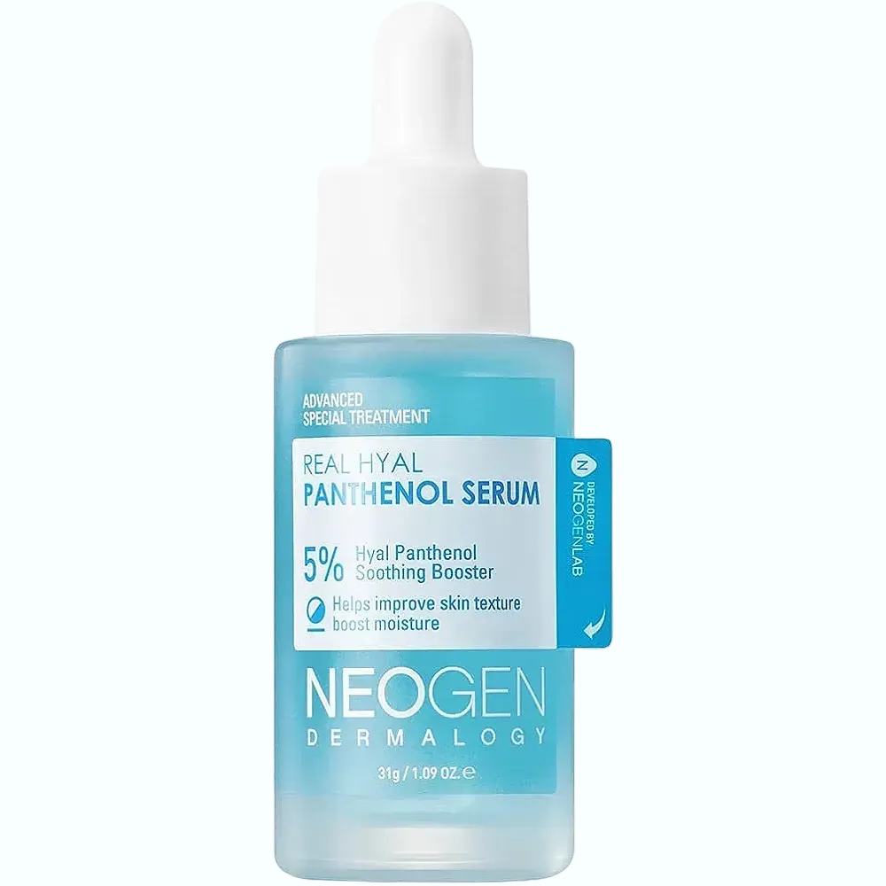 Neogen Real Hyal Panthenol Serum with 5% Panthenol and 8 types of Hyaluronic Acid for deep hydration