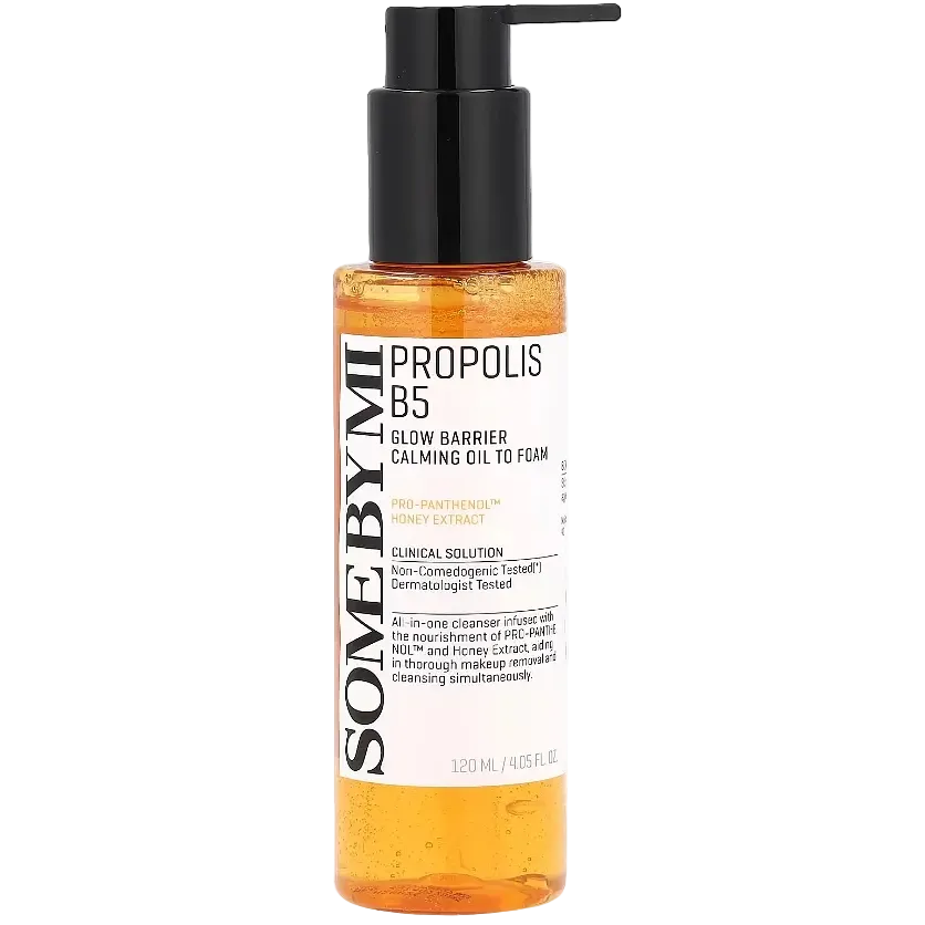 Some By Mi Propolis B5 Glow Barrier Calming Oil to Foam 2-in-1 cleanser for sensitive skin