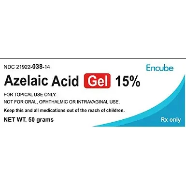 Encube Azelaic Acid Gel 15% prescription treatment for rosacea, acne and dark spots
