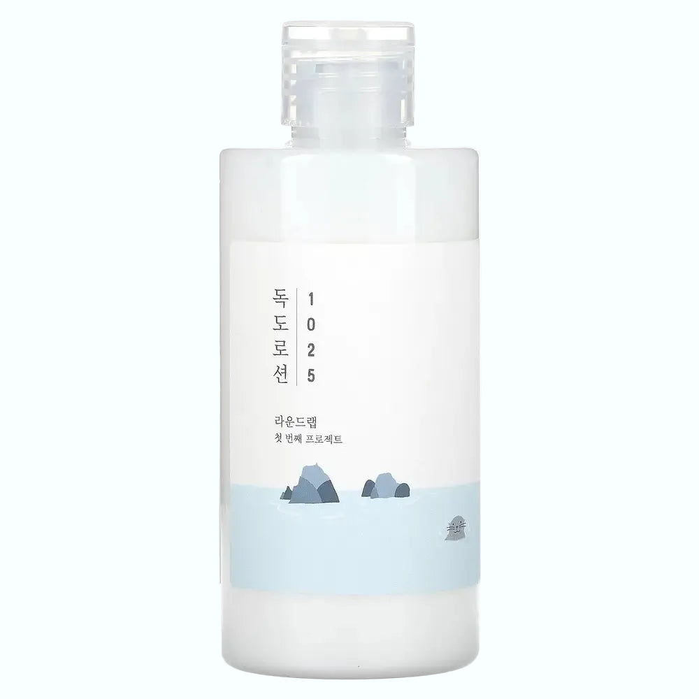 Round Lab 1025 Dokdo Lotion with deep sea water and triple hyaluronic acid for intense hydration