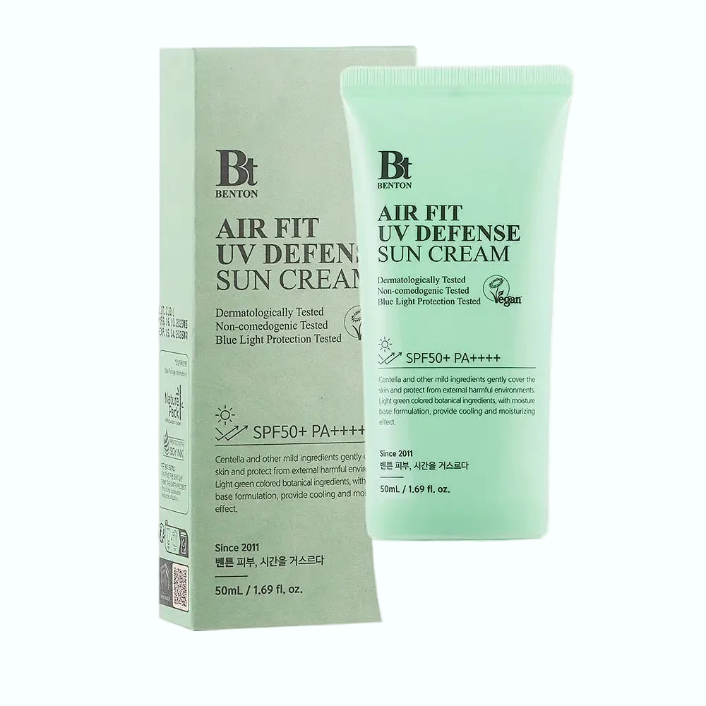 Benton Air Fit UV Defense Sun Cream SPF 50+ PA++++ lightweight chemical sunscreen for daily UV protection