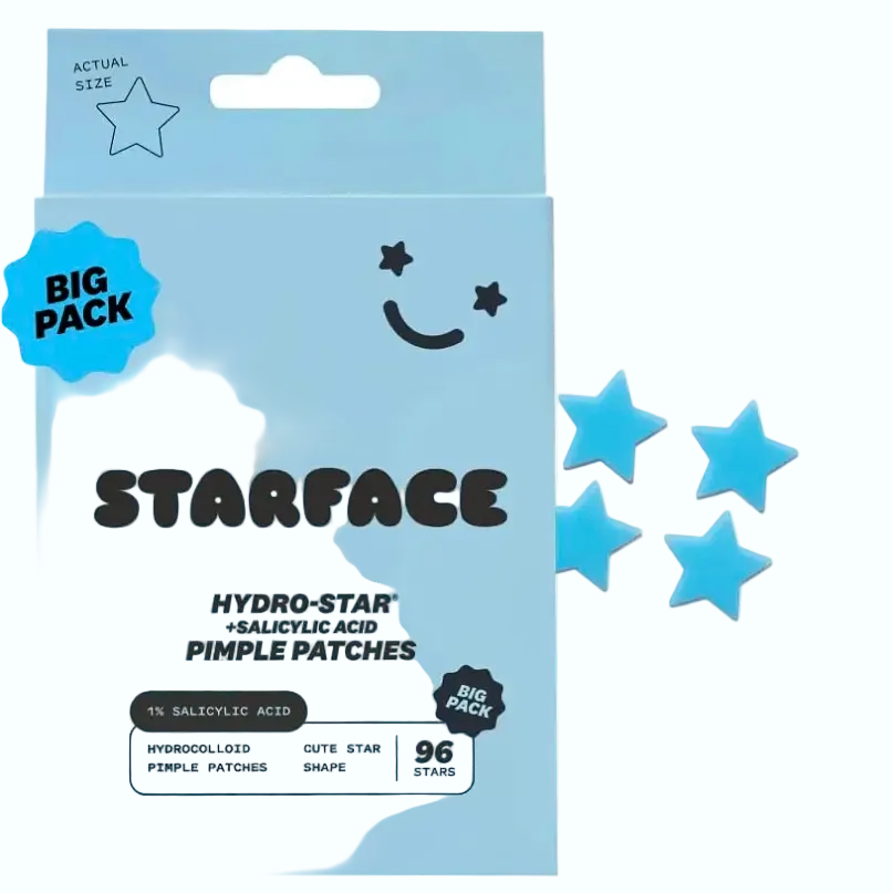 Starface Hydro-Star Salicylic Acid Pimple Patches for acne treatment and pore unclogging