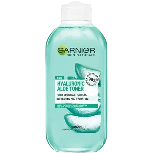 Garnier Skin Naturals Hyaluronic Aloe Toner for hydration and refreshing all skin types