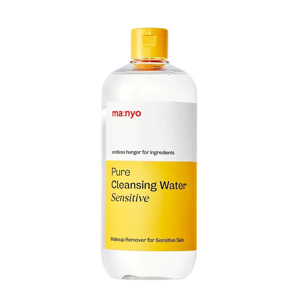 ma:nyo Pure Cleansing Water Sensitive micellar cleanser for sensitive skin hydration