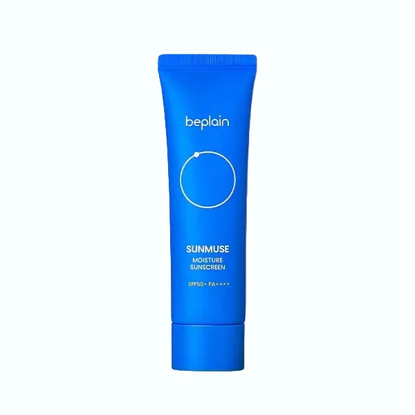 Beplain Sunmuse Moisture Sunscreen SPF50+ PA++++ for daily UV protection with niacinamide and hydration