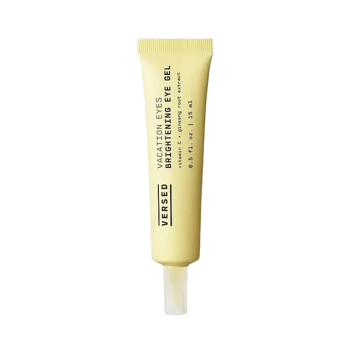 Versed Vacation Eyes Brightening Eye Gel for dark circles and puffiness with vitamin C and niacinamide