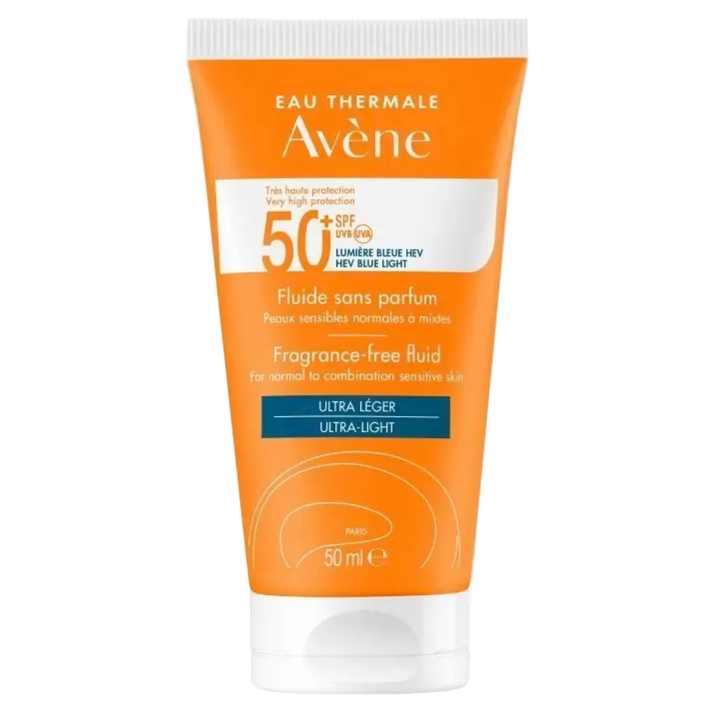 Avène Very High Protection Fragrance-Free Fluid Ultra Light SPF 50+ for sensitive skin UV protection