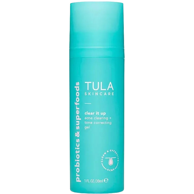 Tula Skincare Clear It Up Acne Clearing Tone Correcting Gel with salicylic acid for acne and dark spots