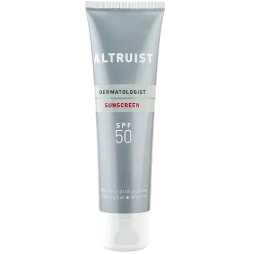 Altruist Dermatologist Sunscreen SPF 50 broad spectrum UVA UVB protection