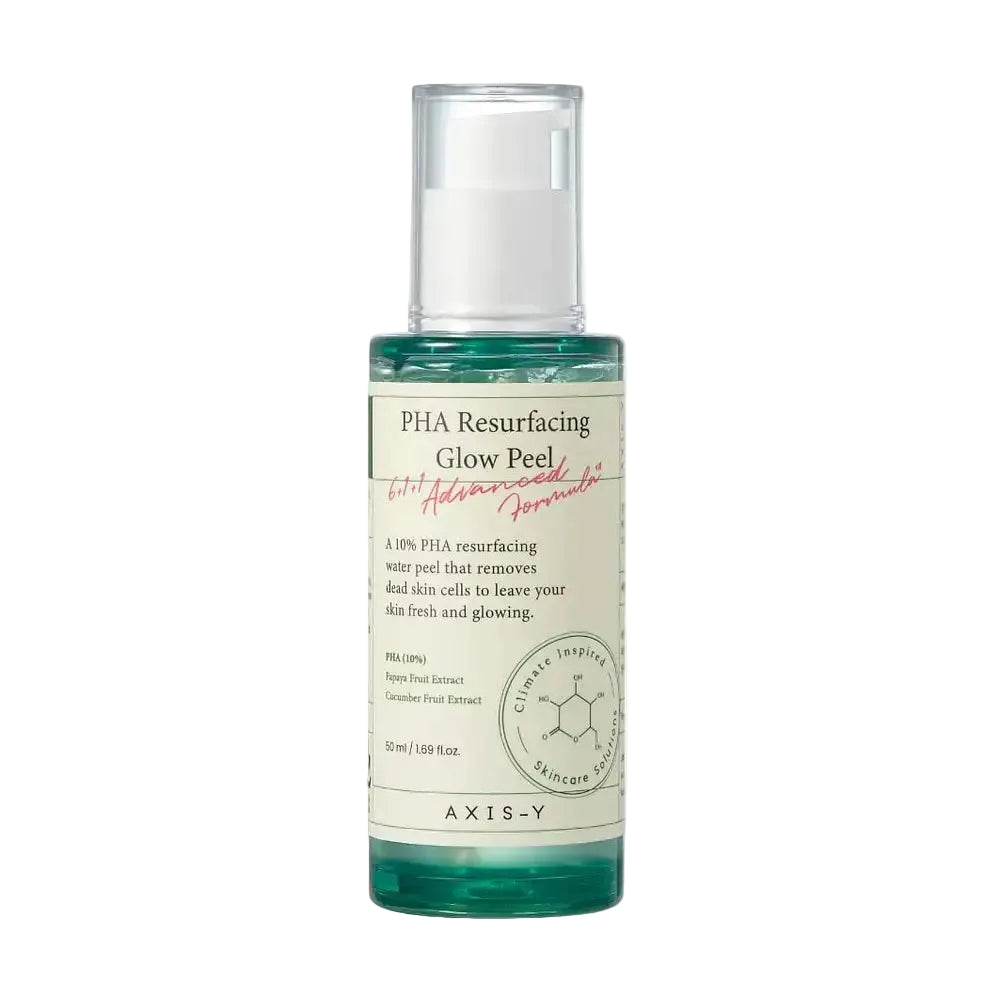 AXIS-Y PHA Resurfacing Glow Peel with 10% PHA for gentle exfoliation and glowing skin