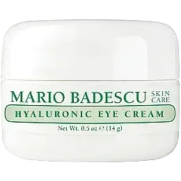 Mario Badescu Hyaluronic Eye Cream for hydration, fine lines, and dark circles