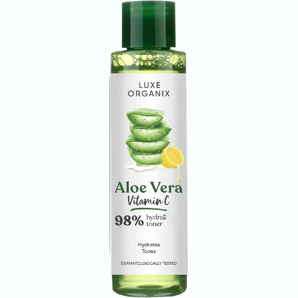 Luxe Organix 98% Aloe Vera Vitamin C Hydra Toner for brightening and hydration