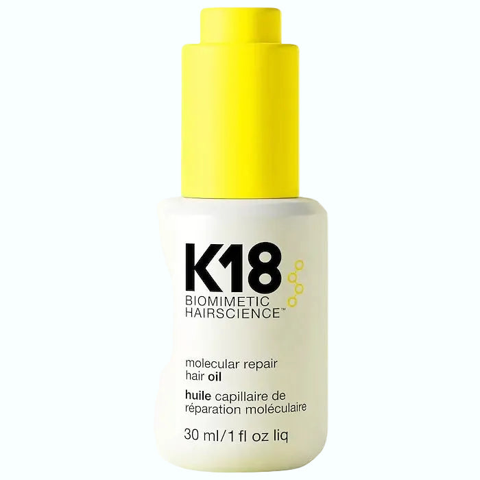K18 Hair Molecular Repair Hair Oil for strengthening, frizz reduction and damage repair