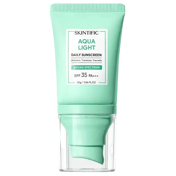 SKINTIFIC Aqua Light Daily Sunscreen SPF 35 PA+++ for oily and acne-prone skin UV protection