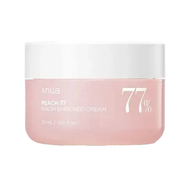 Anua Peach 77 Niacin Enriched Cream for hydration and brightening with niacinamide