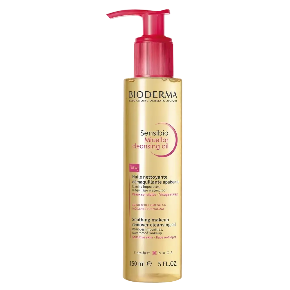Bioderma Sensibio Micellar Cleansing Oil for sensitive skin cleansing and makeup removal