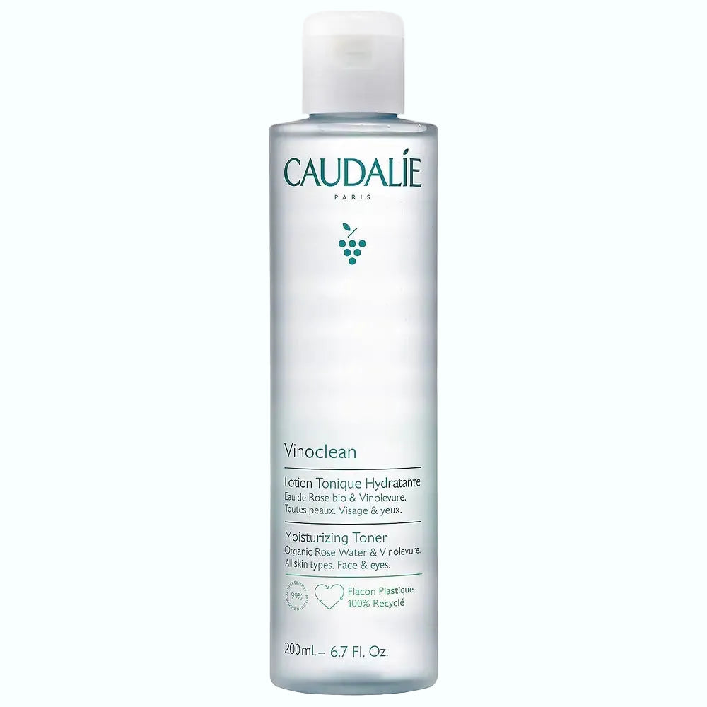 Caudalie Vinoclean Moisturizing Toner with Rose Water for hydration and soothing