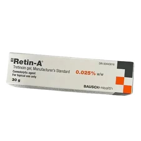 Bausch Health Retin-A Gel 0.025% tretinoin prescription treatment for acne and anti-aging