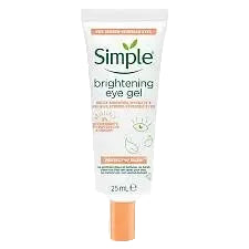 Simple Skincare Protect 'N' Glow Brightening Eye Gel with niacinamide and vitamin C for dark circles