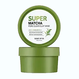 Some By Mi Super Matcha Pore Clean Clay Mask with matcha and BHA for pore care and sebum control