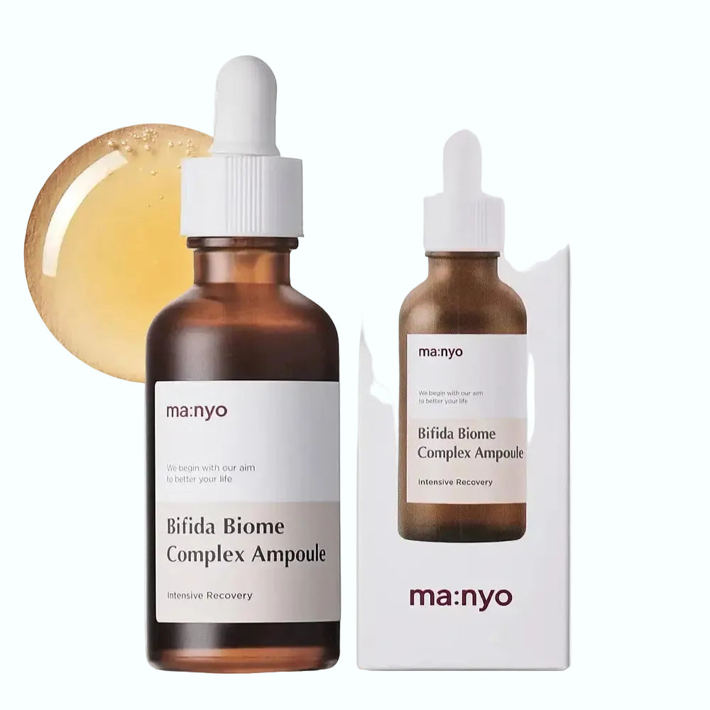 ma:nyo Bifida Biome Complex Ampoule for skin barrier repair and anti-aging with probiotics
