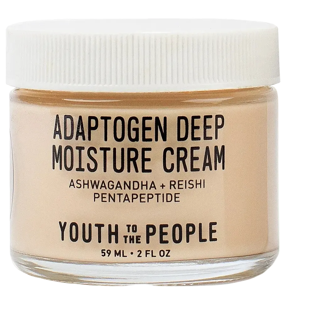 Youth To The People Adaptogen Deep Moisture Cream for hydration and stress relief with ashwagandha and reishi