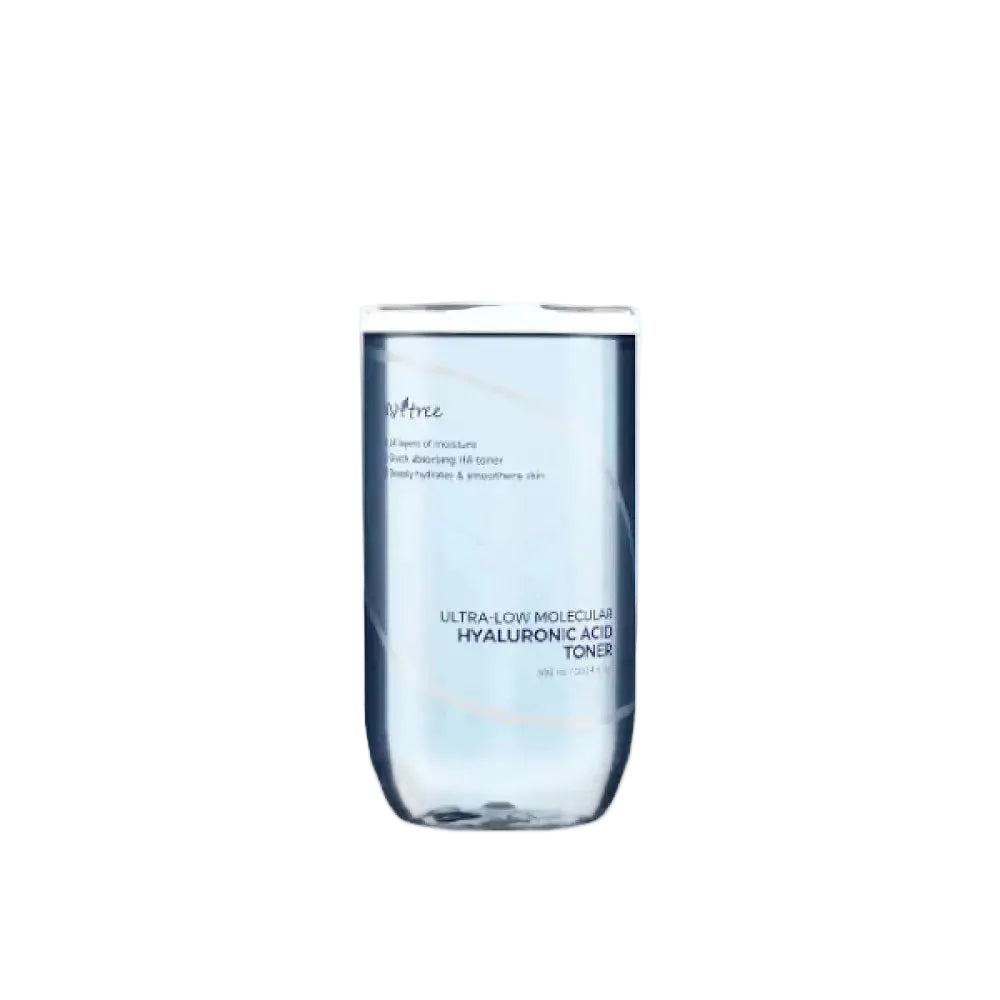 Isntree Ultra-Low Molecular Hyaluronic Acid Toner for deep hydration with 14-layer HA complex