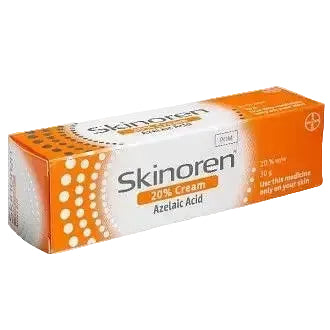 Bayer Skinoren 20% Cream with azelaic acid for acne, pigmentation, and rosacea treatment