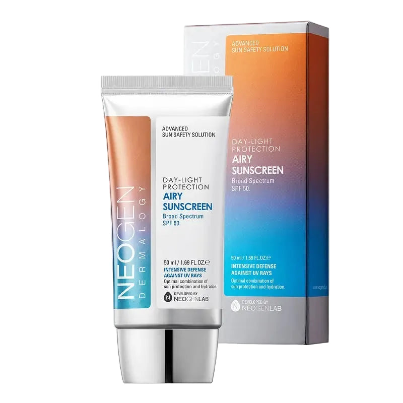 Neogen Day-Light Protection Airy Sunscreen SPF 50 lightweight no white cast for oily and sensitive skin