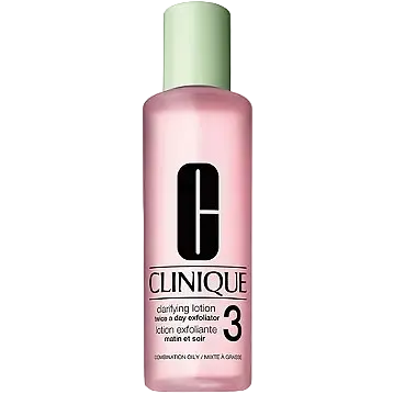 Clinique Clarifying Lotion 3 exfoliating toner for combination oily skin
