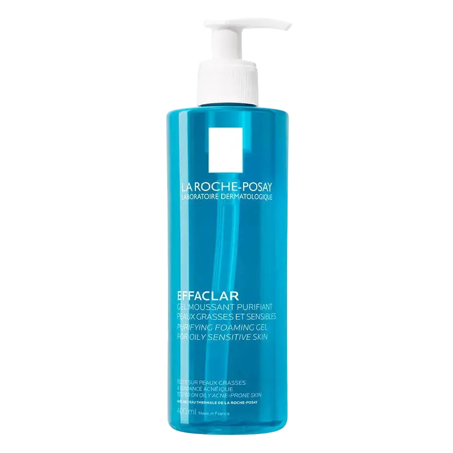 La Roche-Posay Effaclar Gel Facial Wash for oily and acne-prone skin purifying cleanser