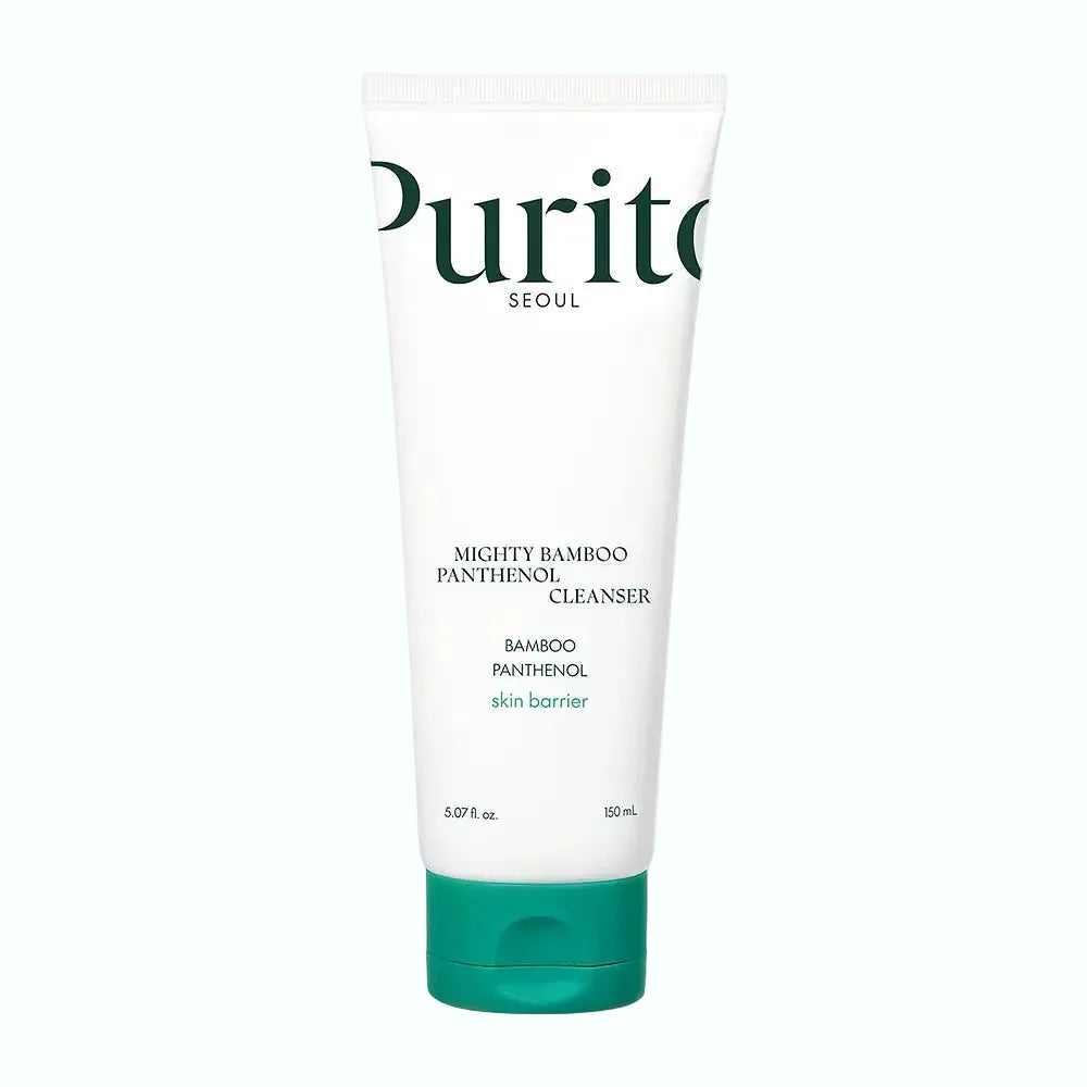 Purito Mighty Bamboo Panthenol Cleanser gentle pH-balanced face wash for sensitive skin