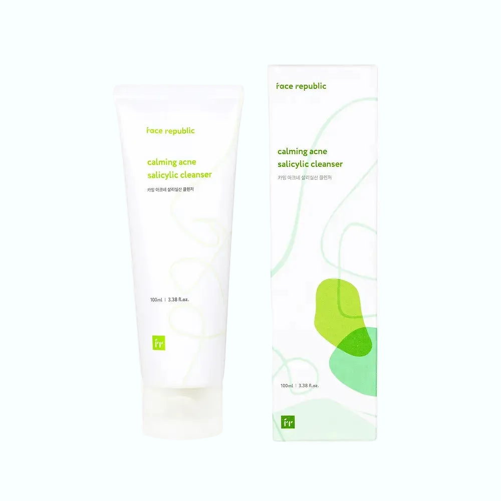 Face Republic Calming Acne Salicylic Cleanser for acne-prone skin with BHA and centella for gentle exfoliation