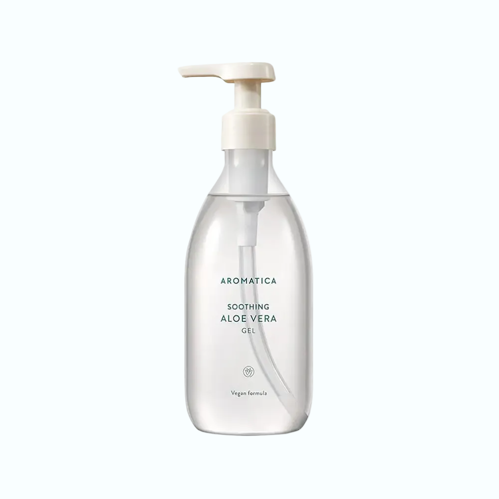 Aromatica Soothing Aloe Vera Gel for hydration and calming irritated skin