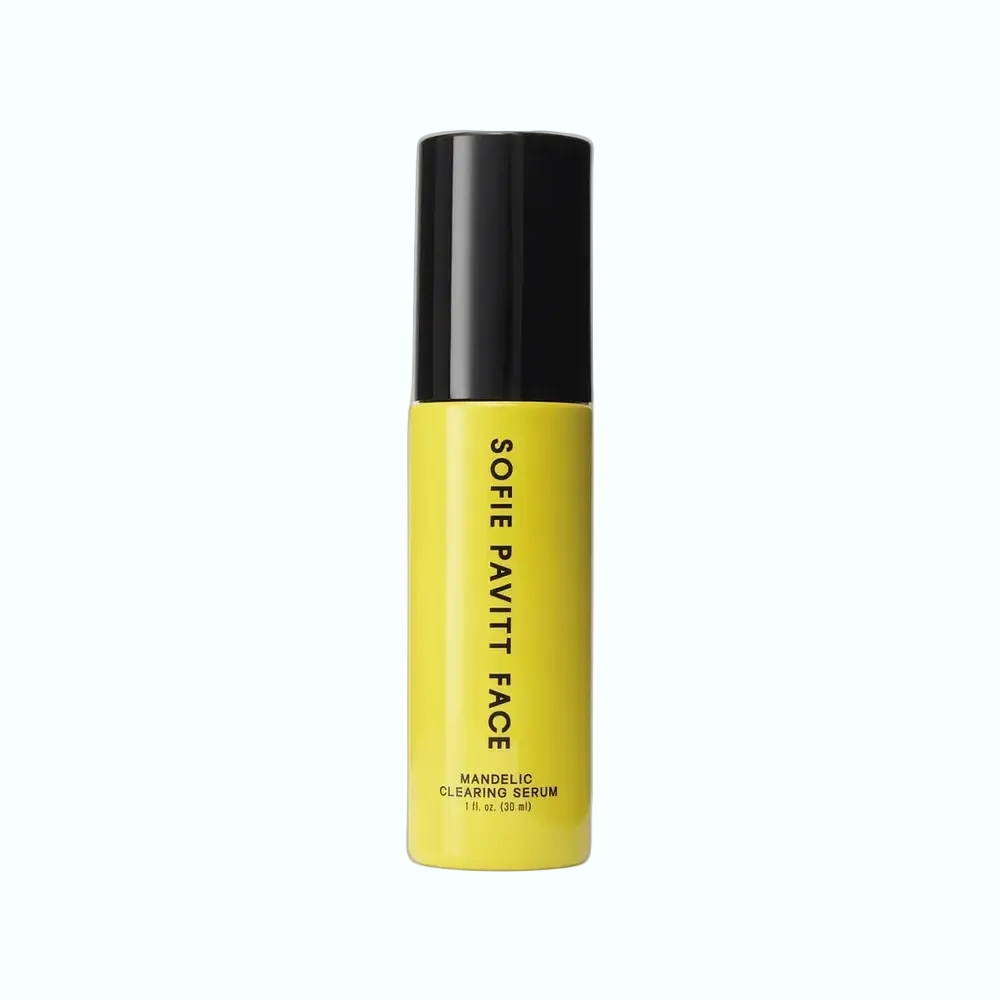 Sofie Pavitt Face Mandelic Clearing Serum with 8% mandelic acid for acne-prone skin and gentle exfoliation