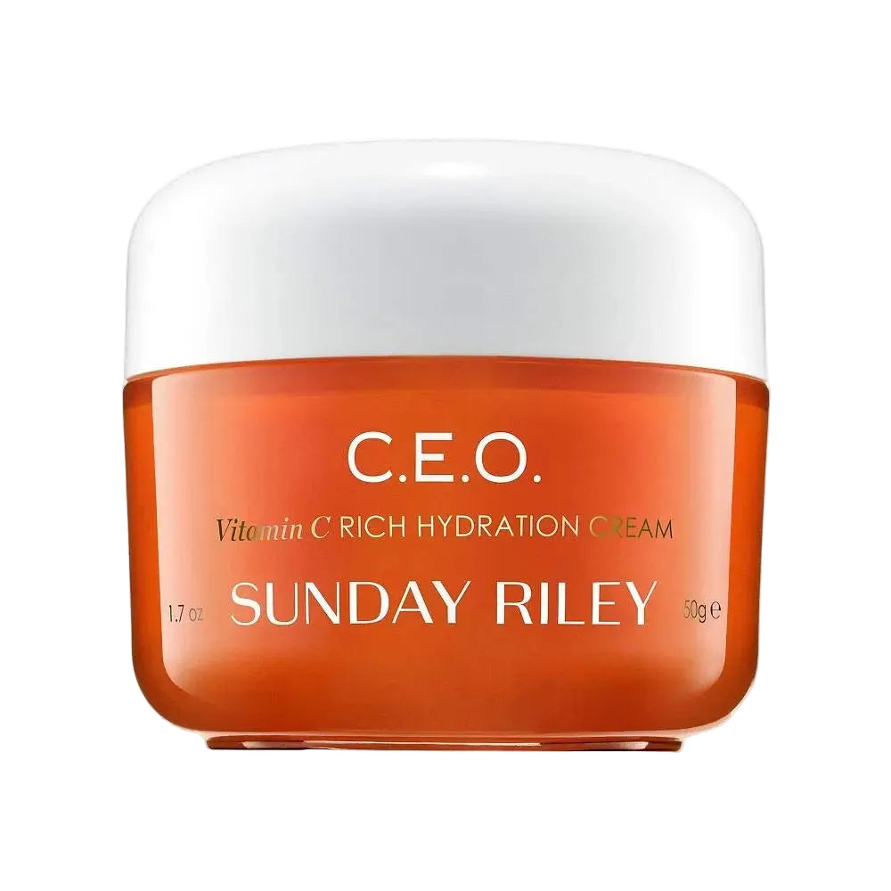 Sunday Riley C.E.O Vitamin C Rich Hydration Cream brightening moisturizer with THD Ascorbate