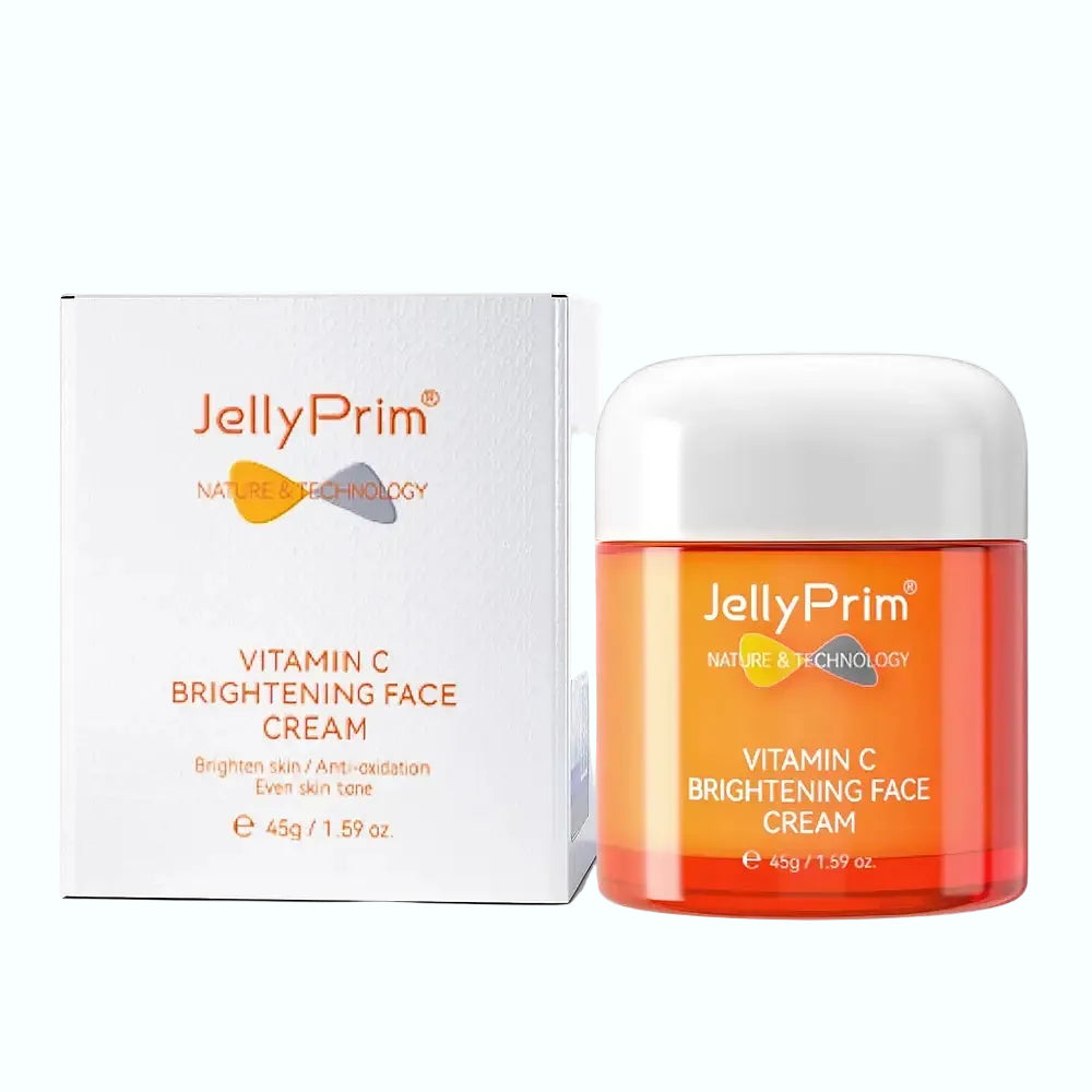 JellyPrim Vitamin C Brightening Face Cream for dark spots, brightening and hydration