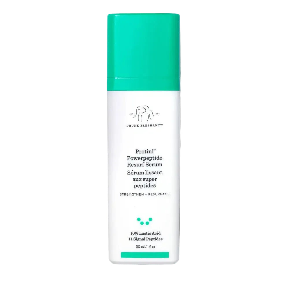 Drunk Elephant Protini Powerpeptide Resurfacing Serum with 10% lactic acid and peptides for firming and exfoliation