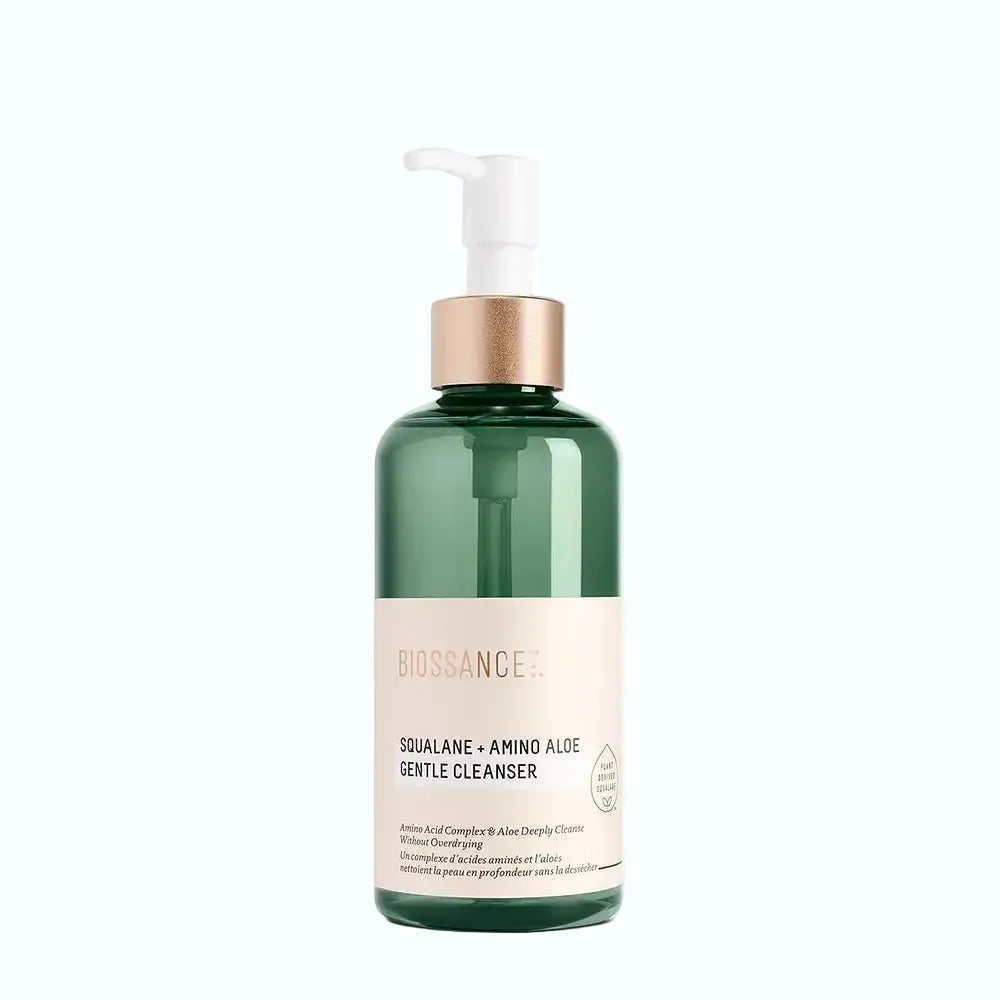 Biossance Squalane Amino Aloe Gentle Cleanser for hydration and sensitive skin cleansing