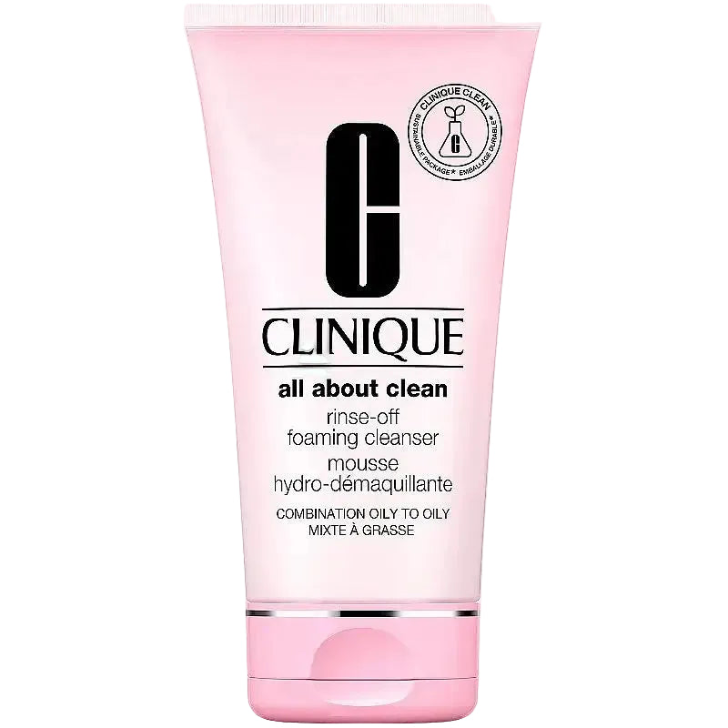 Clinique All bout Clean Rinse-Off Foaming Cleanser for oily skin cleansing
