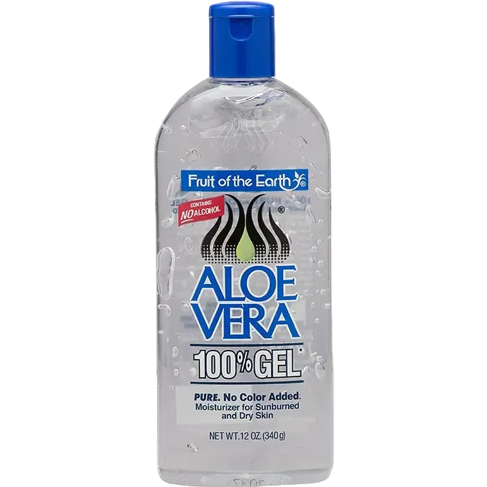 Fruit of the Earth Aloe Vera 100% Gel for soothing sunburn relief and hydration