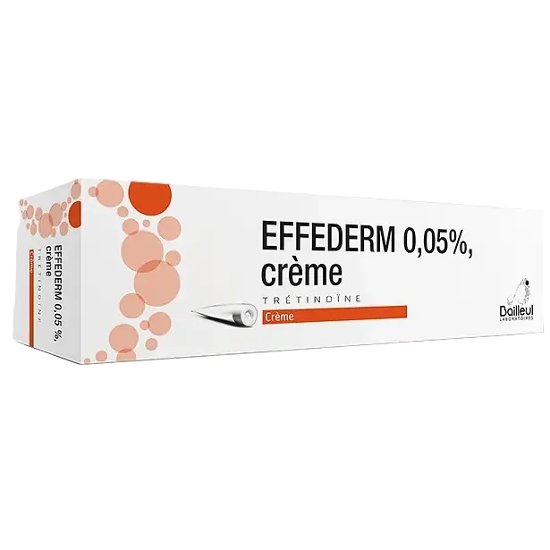 Laboratories Bailleul Effederm 0.05% Cream tretinoin prescription for acne and anti-aging