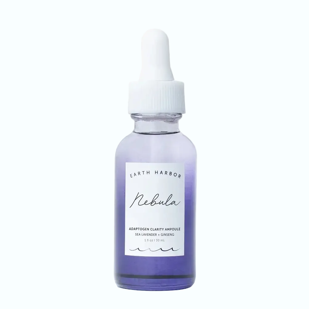Earth Harbor Nebula Adaptogen Clarity Ampoule for acne-prone and oily skin with squalane and ginseng